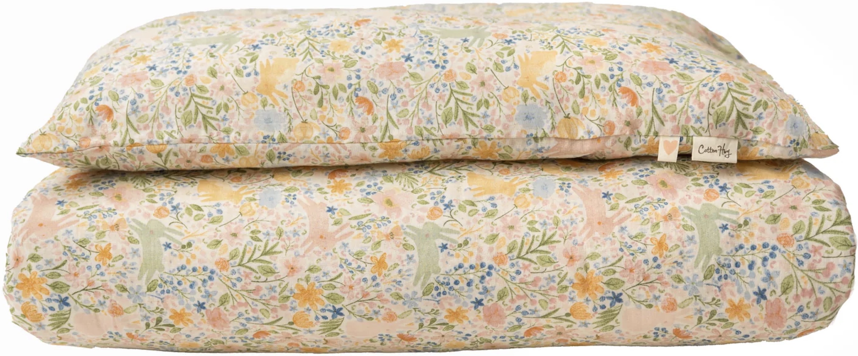 Set de lenjerie pentru copii Cotton Hug - Iepuraș, 100 х 150 cm