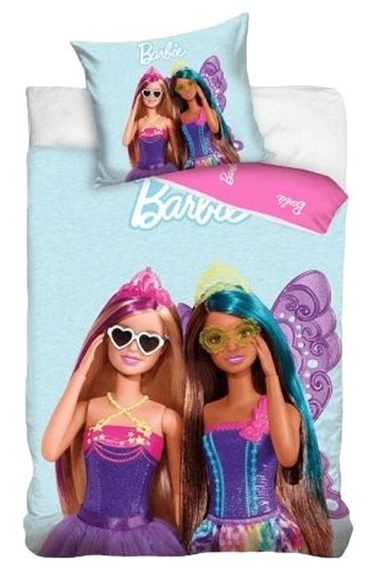 Set dormitor pentru copii format din 2 piese  Sonne - Barbie, 140 x 200 cm