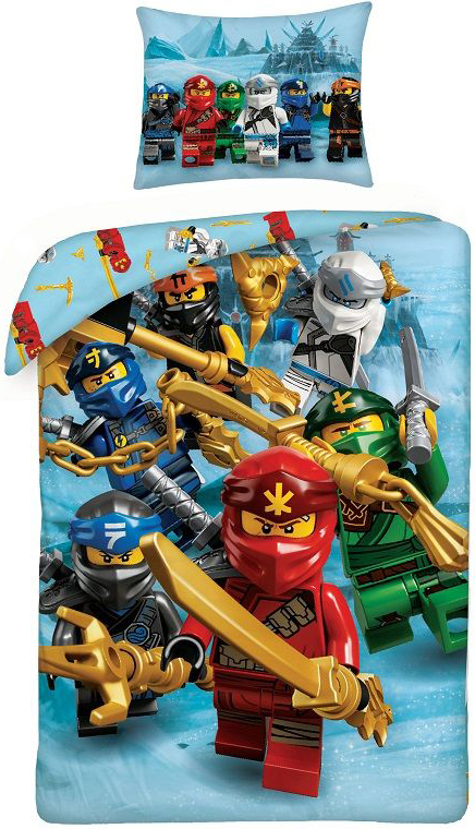 Set lenjerie de pat pentru copii Halantex - Lego Ninjago 2021