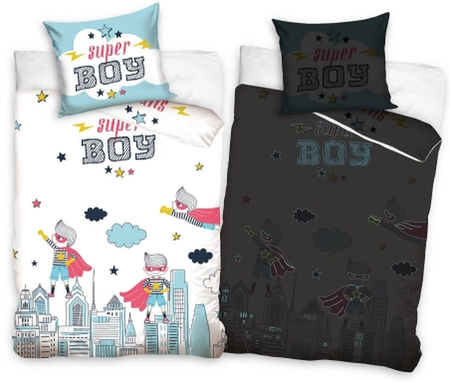 Dormitor iluminat pentru copii, set de 2 piese Sonne - Super Boy