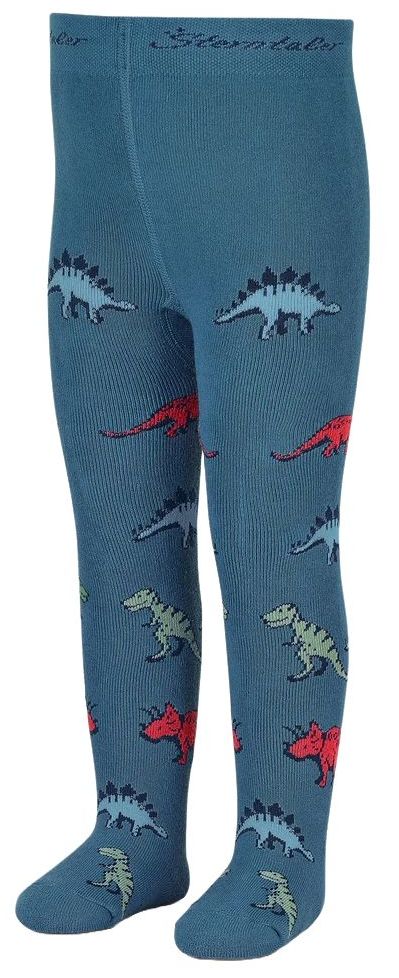 Colanți termici pentru copii Sterntaler - Dinosaurs, 80 cm, 10-12 luni, albastru