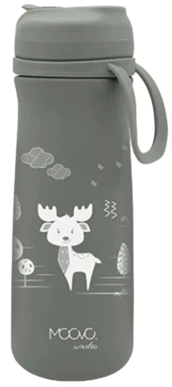 Termos pentru copii cu pai Nuvita - 500 ml, Sage Green