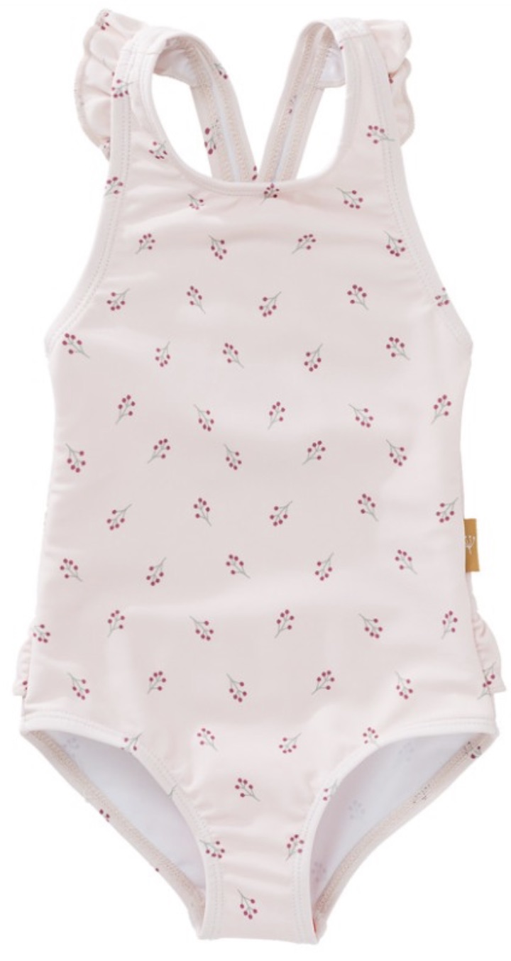 Costum de baie dintr-o singură piesă pentru copii cu protecție UV 50+ Fresk - Berries, 110 -116 cm