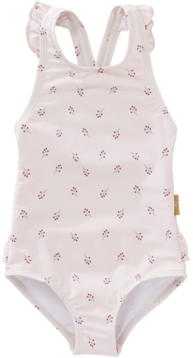 Costum de baie dintr-o singură piesă pentru copii cu protecție UV 50+ Fresk - Berries, 122-128 cm