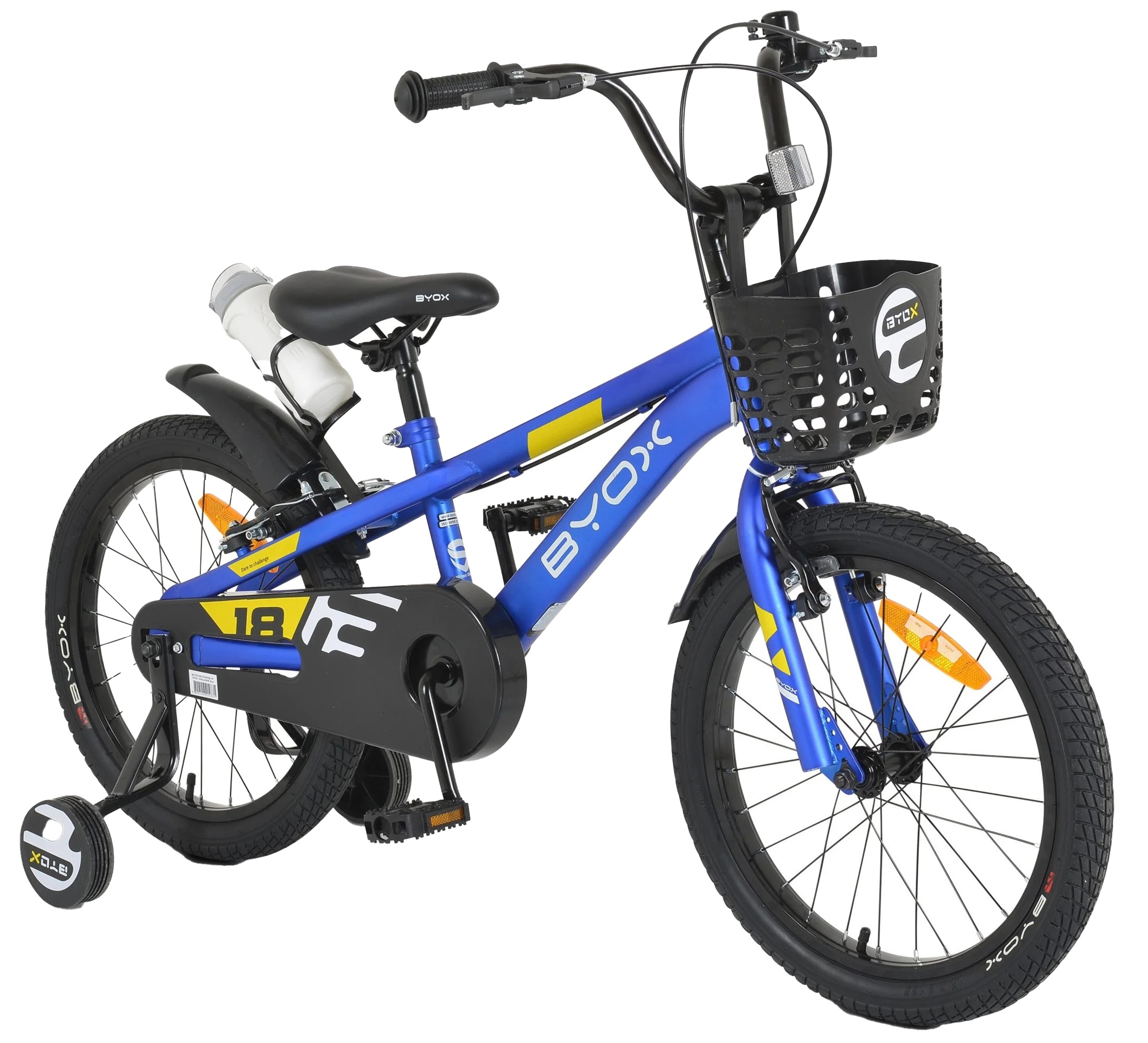Bicicletă pentru copii Byox - Challenge 18'', albastru