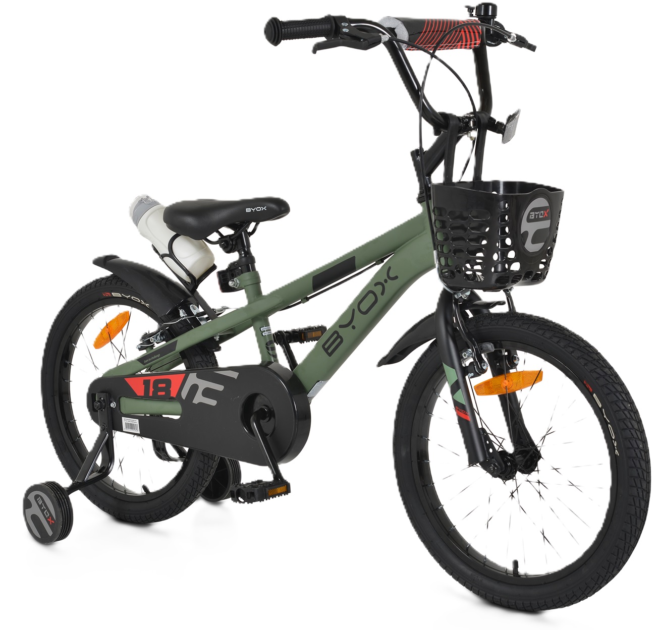 Bicicletă pentru copii Byox - Challenge, verde, 18′′
