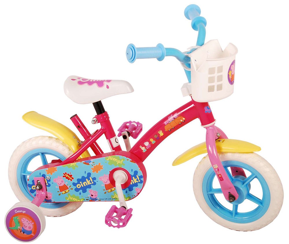 Bicicletă pentru copii cu roți auxiliare  E&amp;L cycles -Peppa Pig, 10''