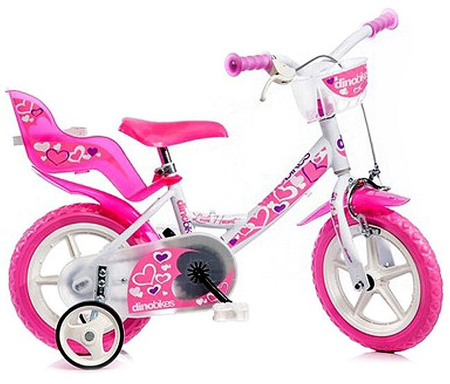 Bicicletă pentru copii Dino Bikes - Little Heart, 12”