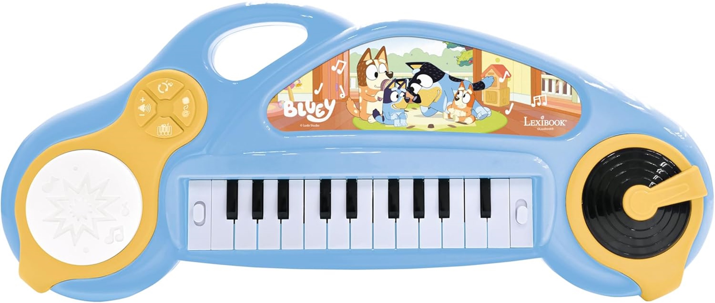 Pian electronic pentru copii Lexibook - Bluey, cu lumini și sunete