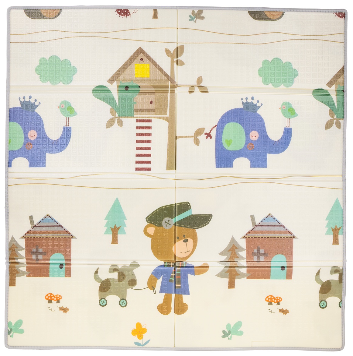 Covoraș de joacă pentru copii Chipolino - Bear, 142 x 142 cm