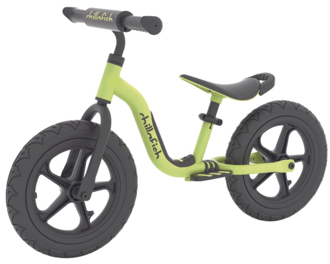 Bicicletă de echilibru pentru copii Chillafish - Charlie Sport 12′′, verde deschis