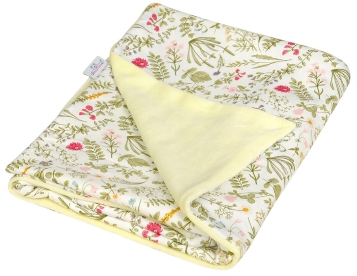 Păturică pentru copii Baby Matex - Vello, 75 x 100 cm, galbenă