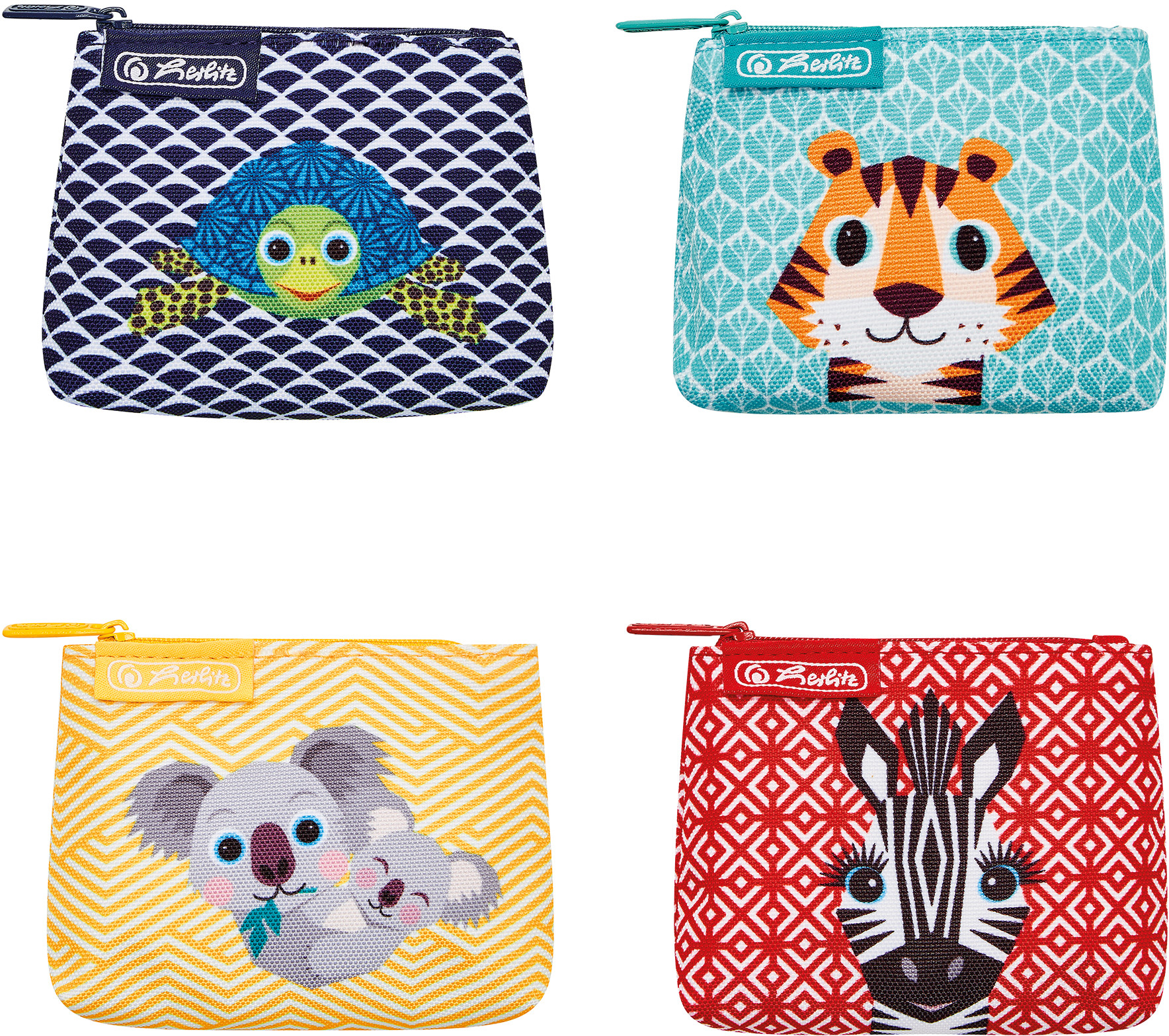 Portofel pentru copii Herlitz - Cute Animals, gama larga