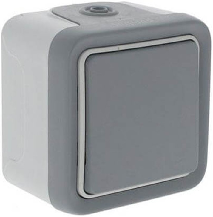 Deviator Legrand - Plexo 69711, IP 55, pentru exterior, gri