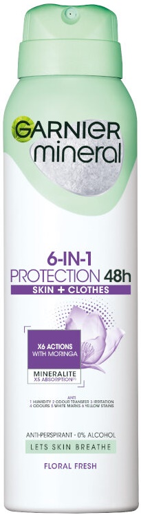 Garnier Mineral Spray deodorant Protection 48h, Floral fresh, 150 ml