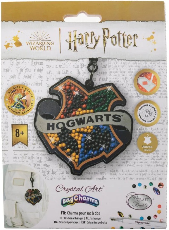 Pandantiv geantă cu diamant Craft Buddy - Insigna de la Hogwarts