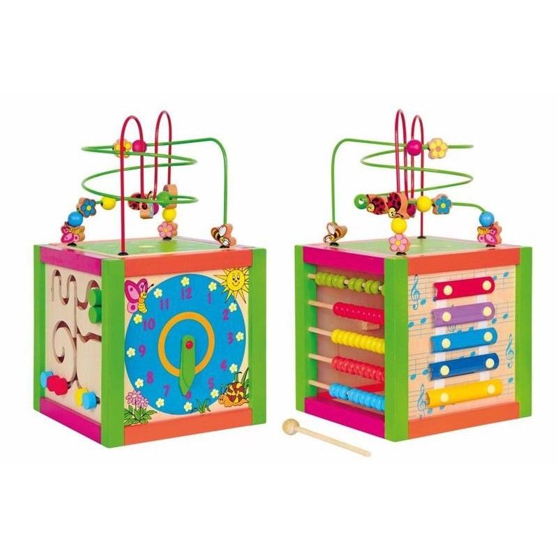 Cub didactic colorat Woody