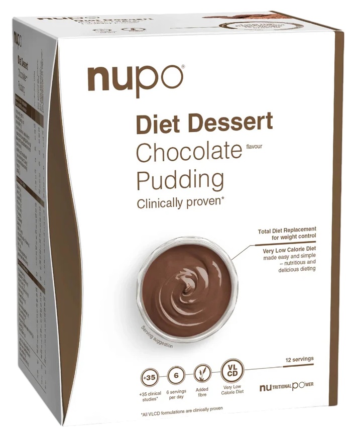Diet Dessert Budincă de ciocolată, 12 x 32 g, Nupo