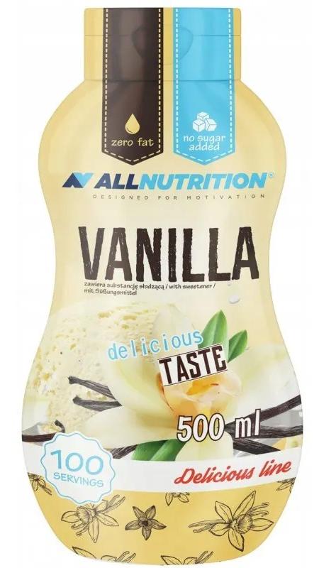 Sirop dietetic AllNutrition - Vanilie, 500 ml