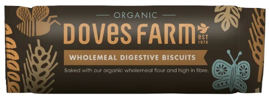 Biscuiți digestivi organici din cereale integrale, 400 g, Doves Farm