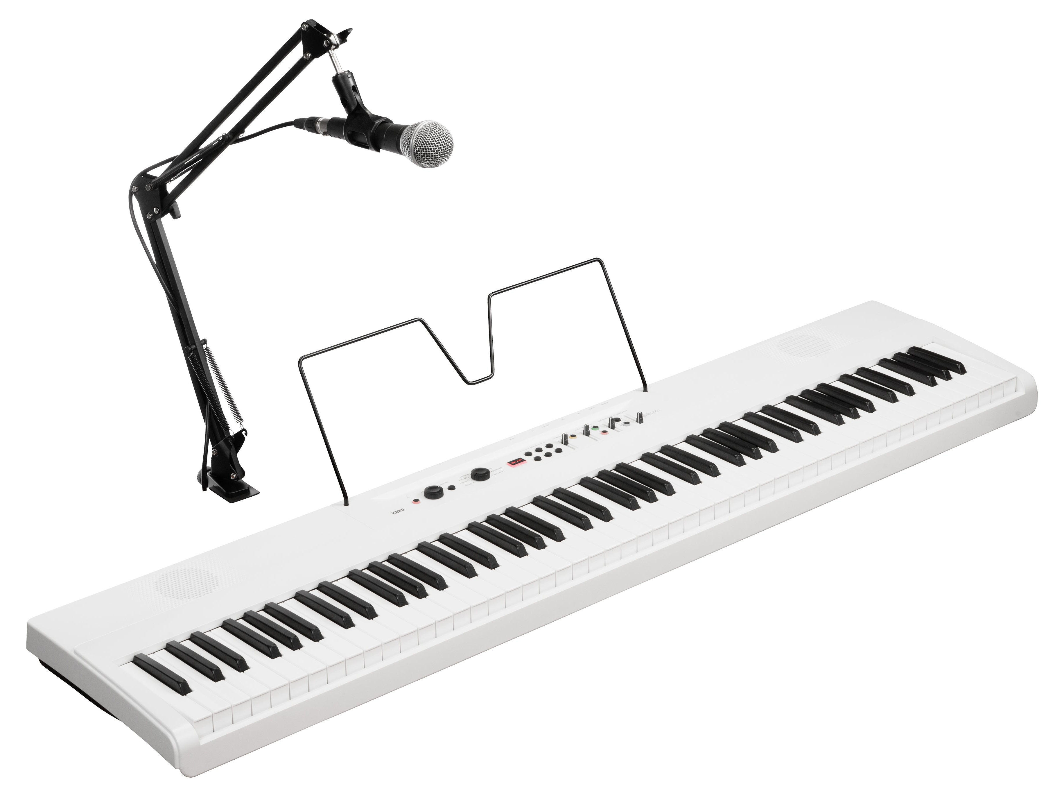 Pian digital  Korg - Liano LIVE, 88 de taste, alb