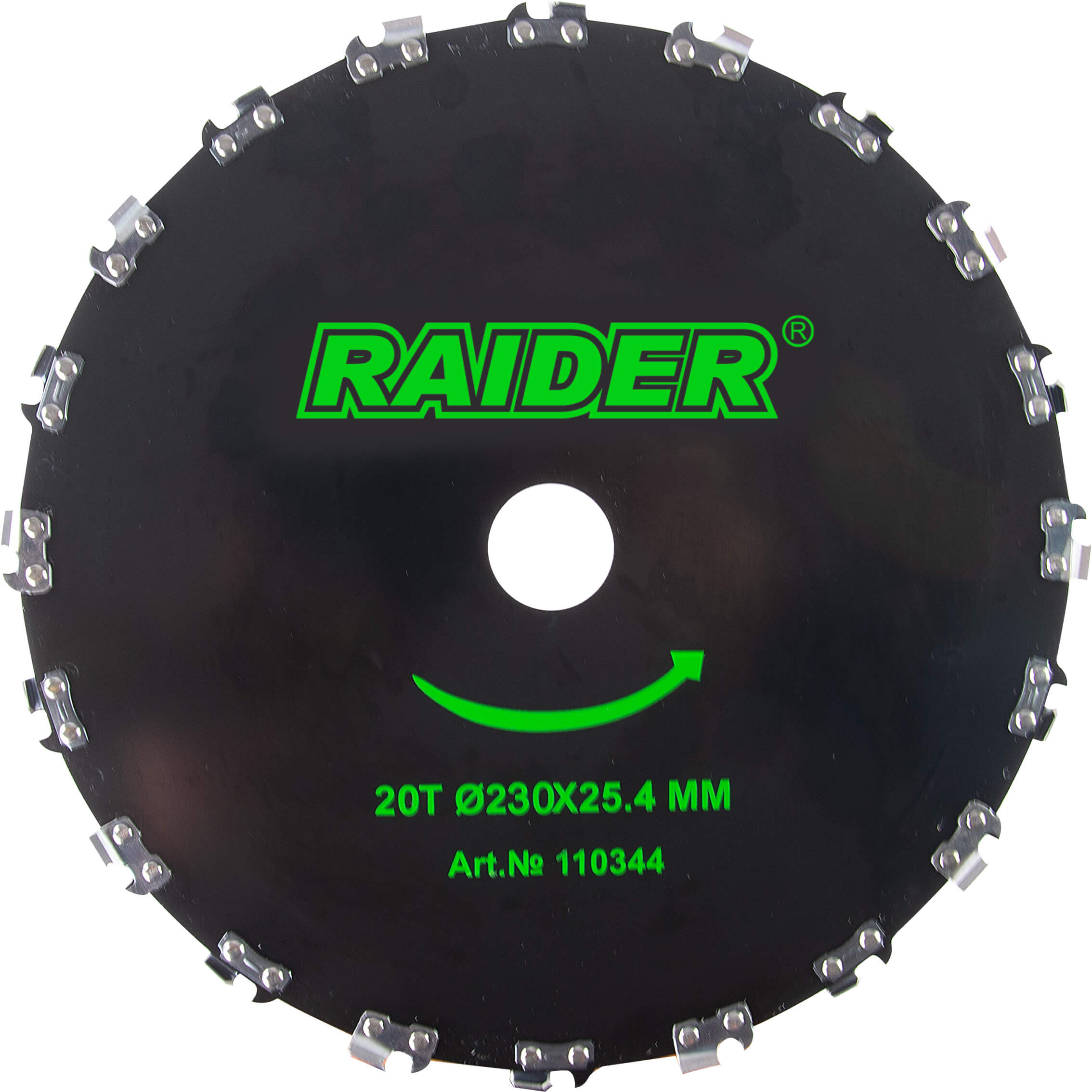 Disc pentru motocositoare Raider – Pentru lemn, 20T, Ø 230 x 25.4 mm