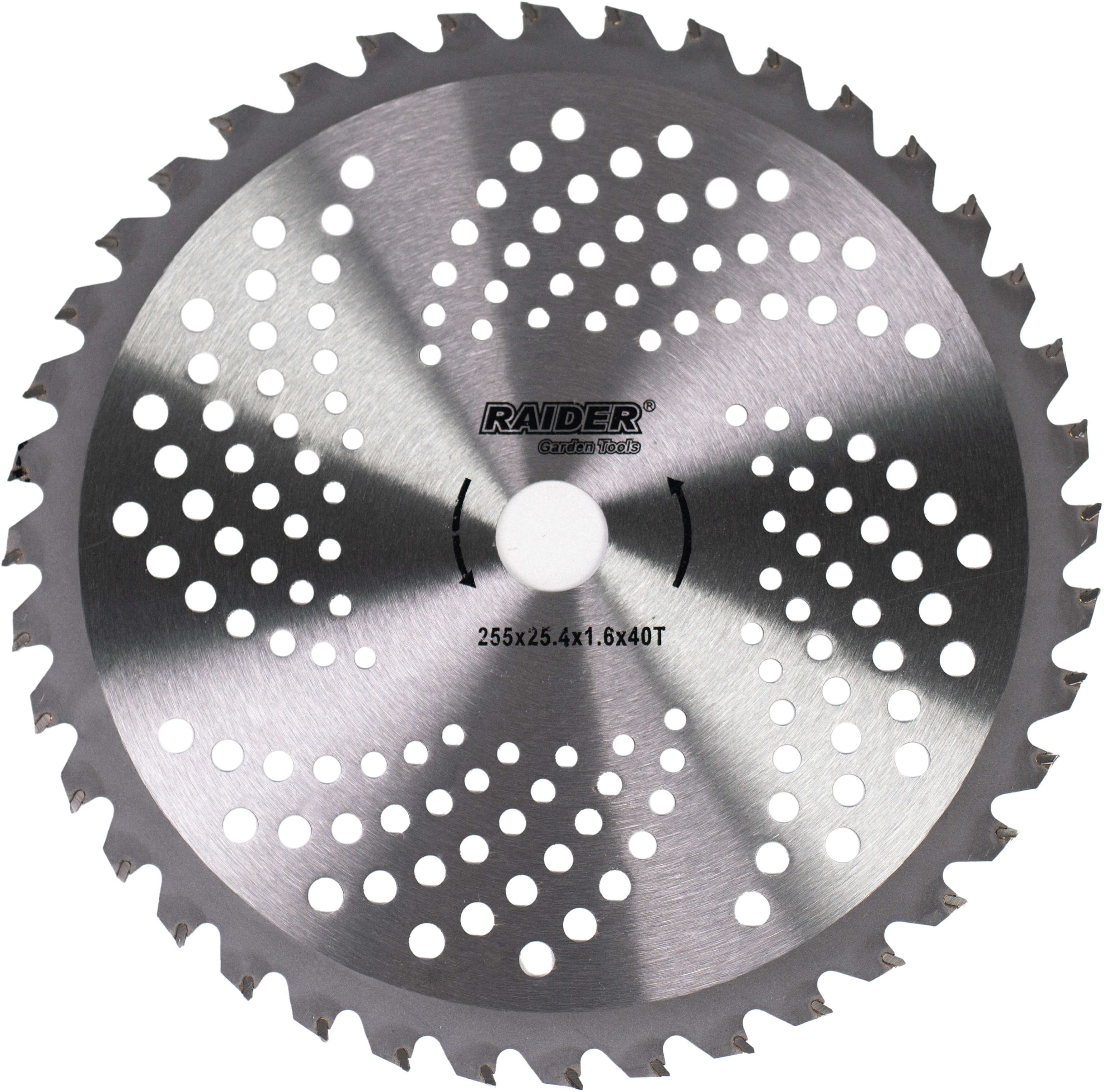 Disc pentru motocositoare Raider - TCT 40T, Ø 255 x 25.4 mm
