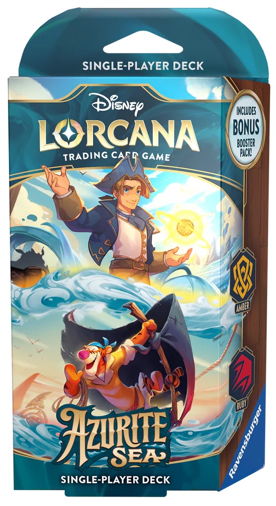 Disney Lorcana TCG: Azurite Sea Starter Deck - Jim Hawkins &amp; Tigger
