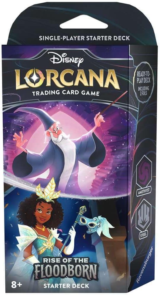 Disney Lorcana TCG: Rise of the Floodborn Starter Deck - Merlin and Tiana