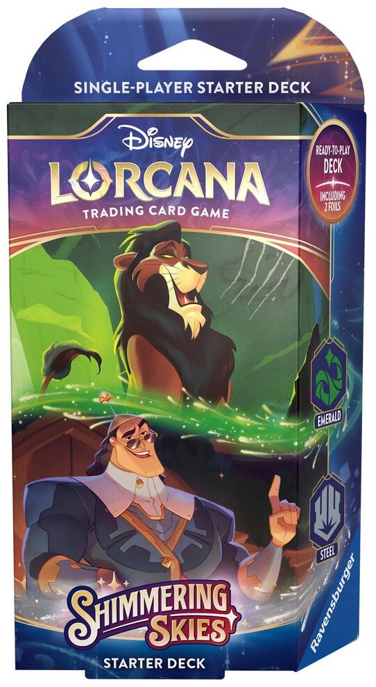 Disney Lorcana TCG: Shimmering Skies Starter Deck - Scar and Kronk