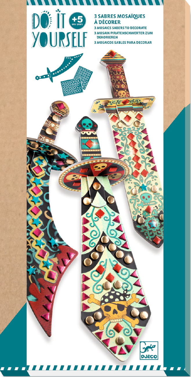 Set creativ Djeco - Fa-ti sabie de pirat