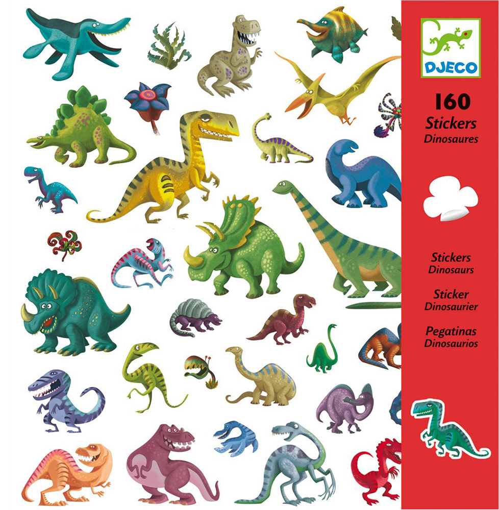 Stickere Djeco - Dinozauri, 160 de bucati