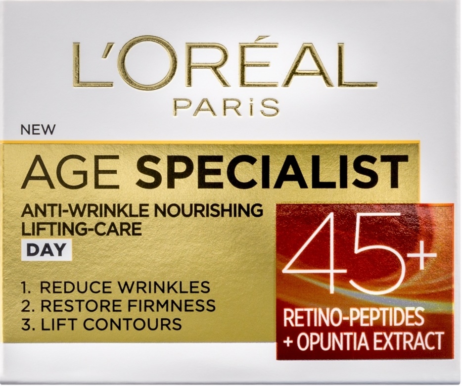 L'Oréal Age Specialist Crema de față de zi, 45 +, 50 ml