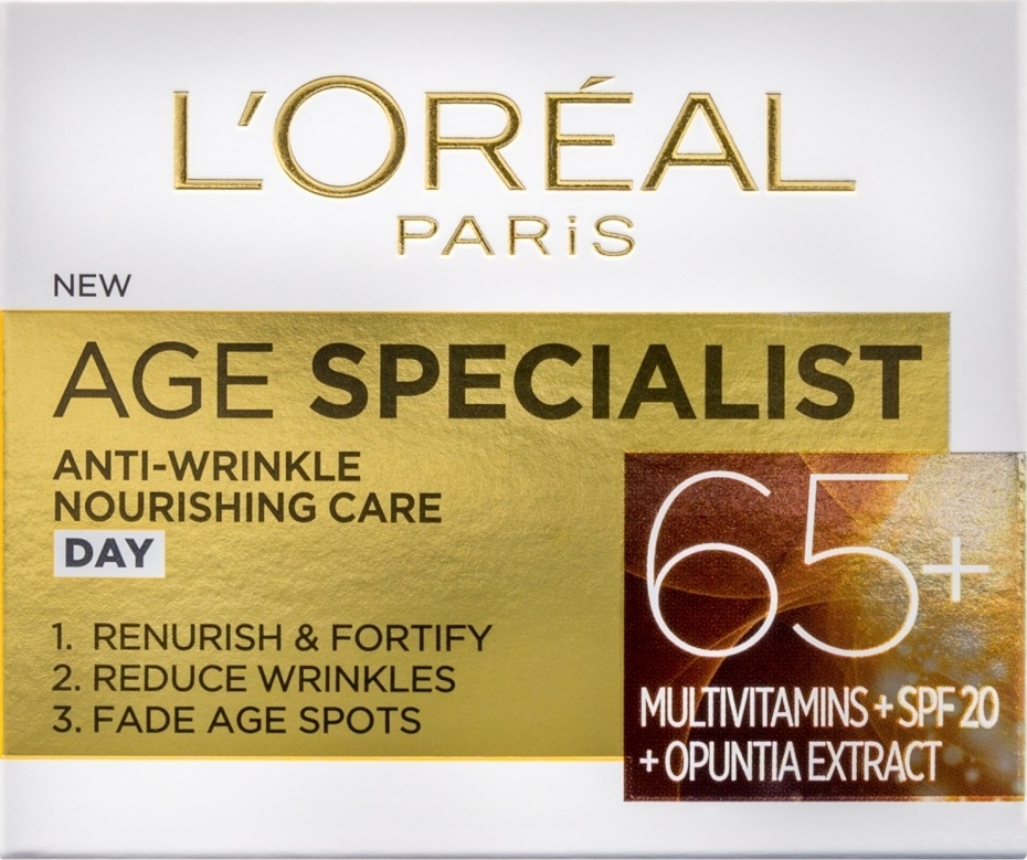 L'Oréal Age Specialist Crema de față de zi, 65+, 50 ml