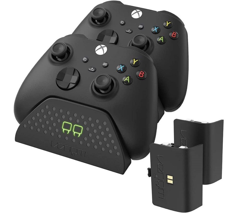 Stație de încărcare de andocare Venom - Cu 2 baterii, neagră (Xbox Series S/X)