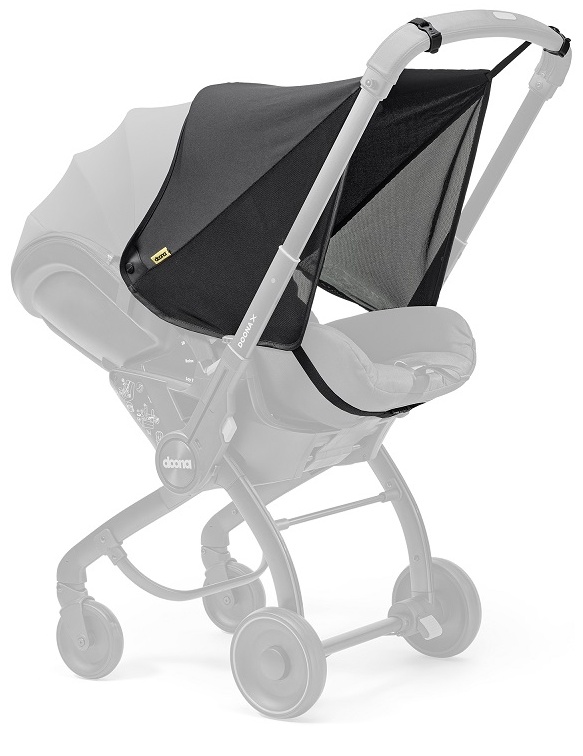 Copertină suplimentară pentru cărucior Doona - X Sunshade Extension, negru, UPF 50+