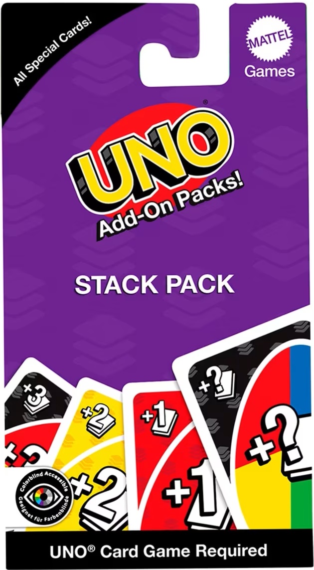 Cărți de joc suplimentare UNO Add-On-Packs: Stack Pack