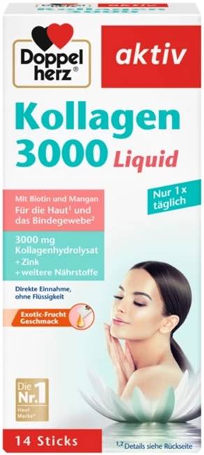 Doppelherz Aktiv Colagen 3000 Liquid, 14 pliculețe