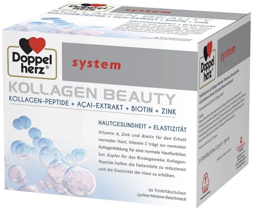 Doppelherz System Collagen Beauty, 30 fiole