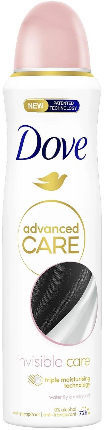 Dove Advanced Care Spray deodorant Invisible Care, 150 ml