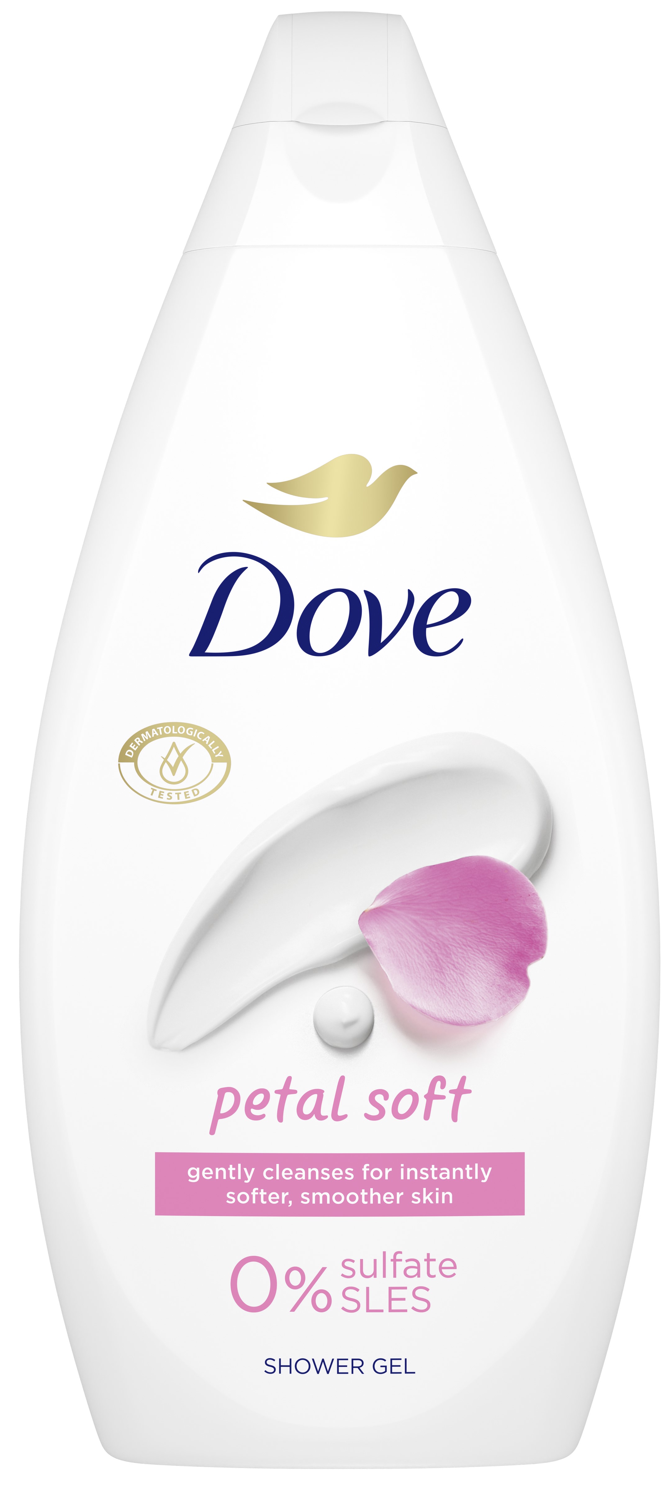 Dove Essential Care Gel de duș  Petal Soft, 450 ml