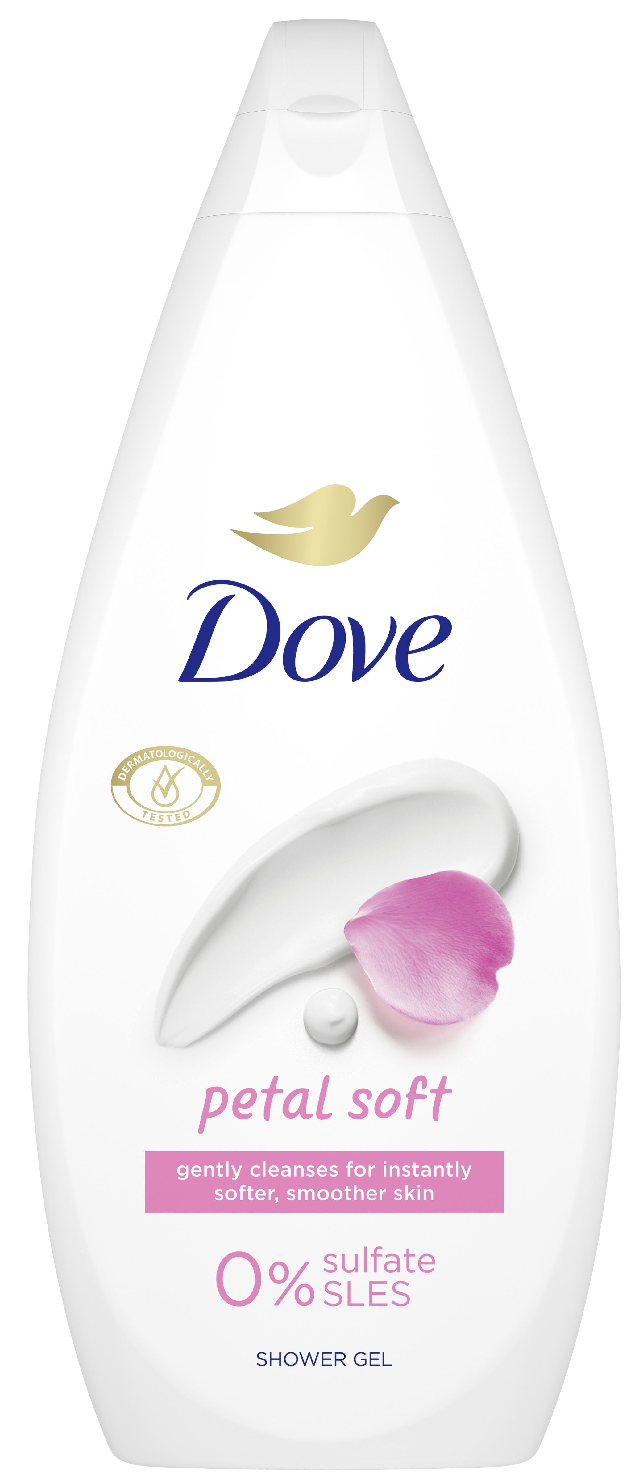 Dove Essential Care Gel de duș Petal Soft, 720 ml