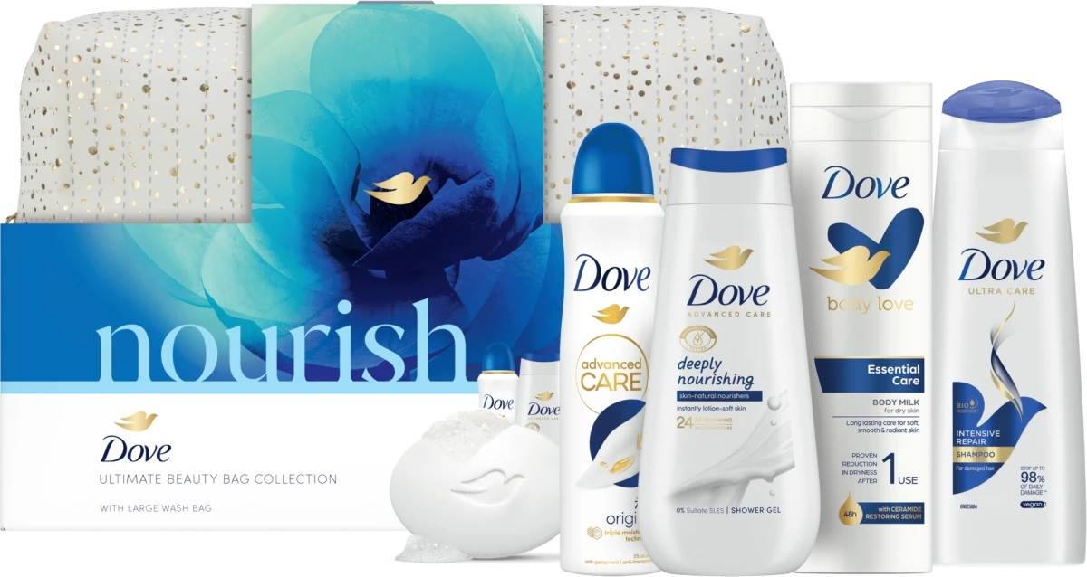 Dove Set Nourish, cu penar, 5 piese | Ozone.ro