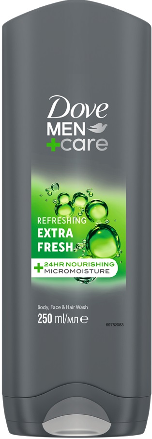 Dove Men+Care Gel de duș  Extra Fresh, 250 ml