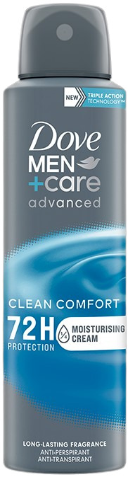 Dove Men+Care Advanced Deodorant spray  Clean Comfort, 150 ml