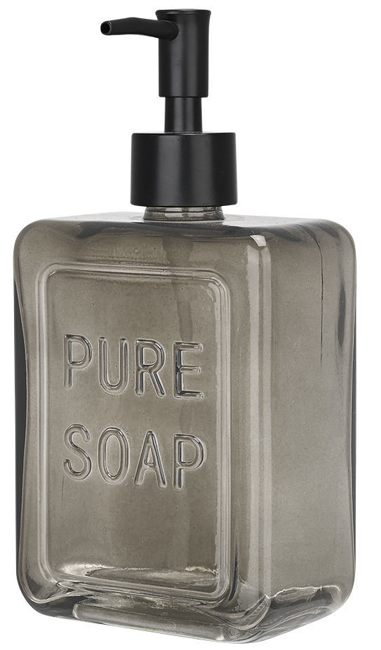Dozator de săpun lichid Estia - Pure Soap, 520 ml, gri