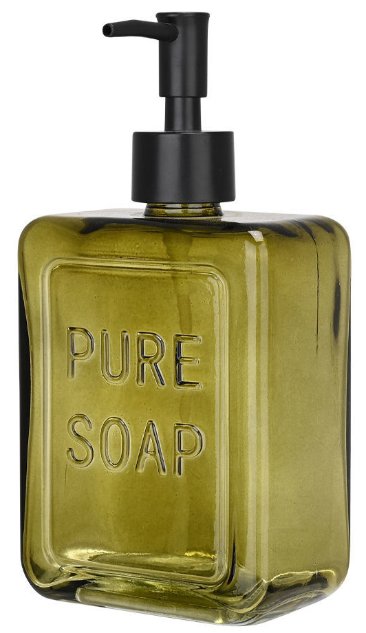 Dozator de săpun lichid Estia - Pure Soap, 520 ml, verde