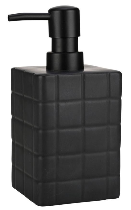 Dozator de săpun lichid Estia - Tiles, 450 ml, negru