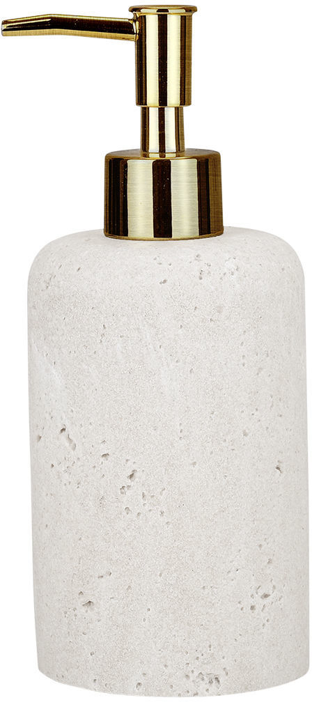Dozator de săpun lichid Estia - Travertine, 350 ml, ecru