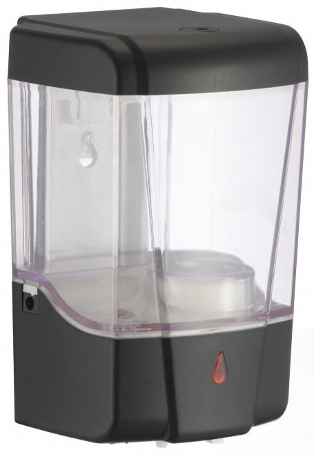 Dozator de săpun lichid Inter Ceramic - cu senzor, negru mat, 600 ml